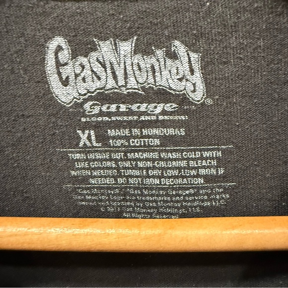 Gas Monkey Garage Graphic T-Shirt Black XL - Picture 2 of 3